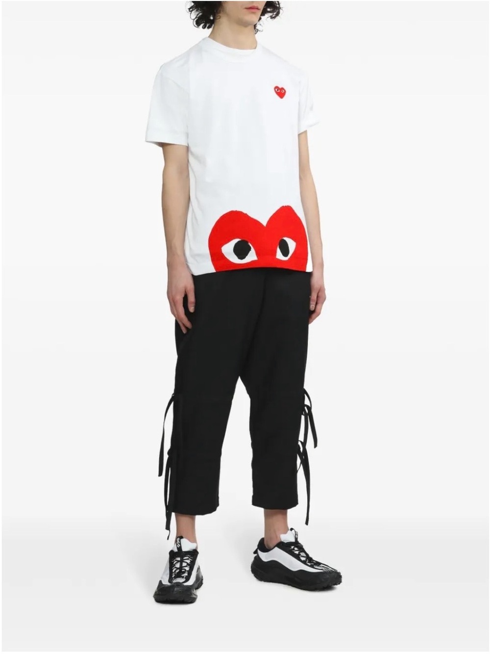 Comme des Garçons PLAY heart print cotton T-shirt